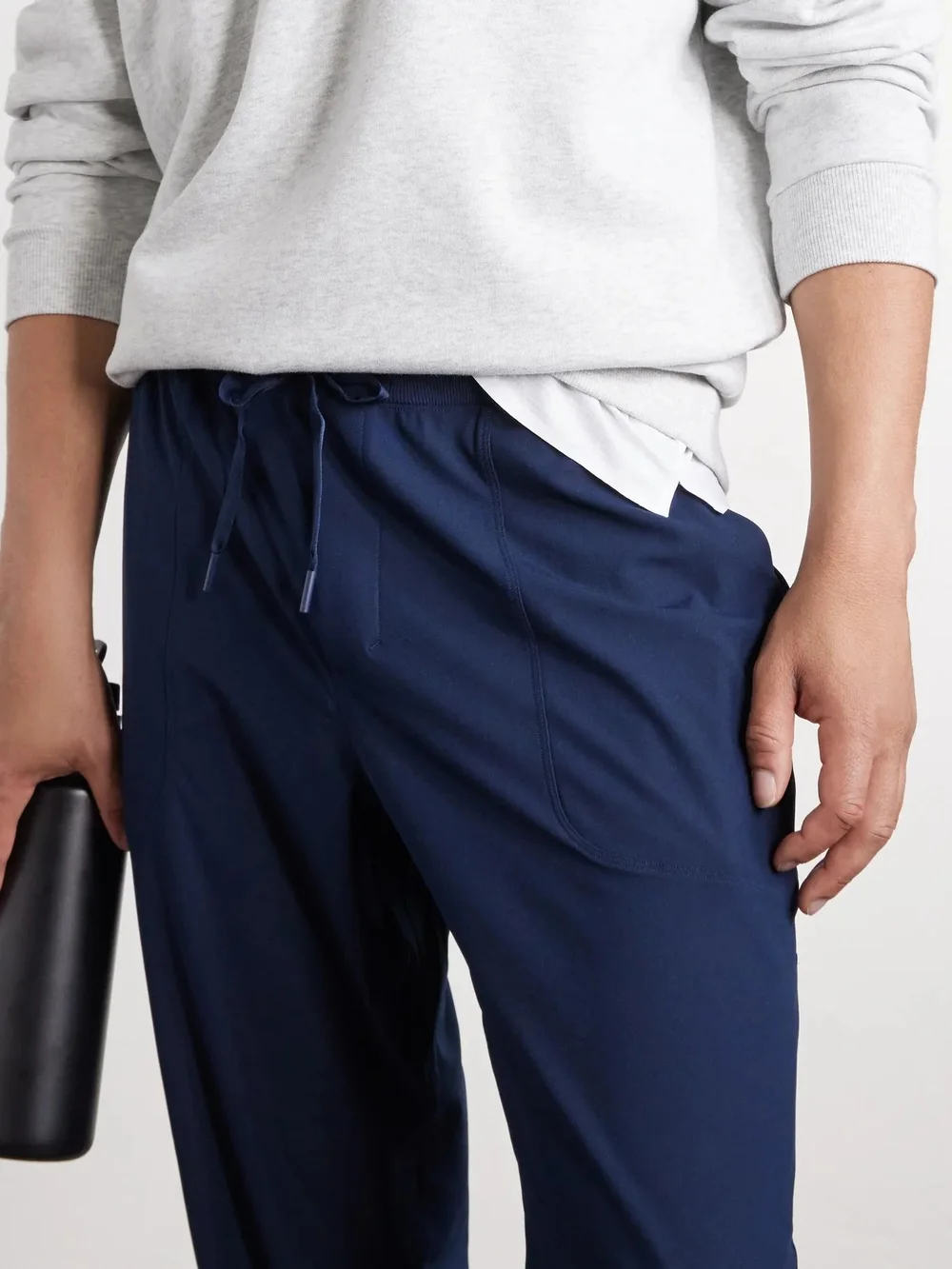 LULULEMON ABC Tapered Recycled-Warpstreme Drawstring Trousers.